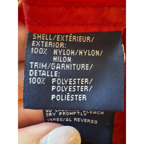 Tommy‎ Hilfiger Windbreaker Boys XL Red Quarter Zip Lightweight Outdoor Preppy - Picture 12 of 13